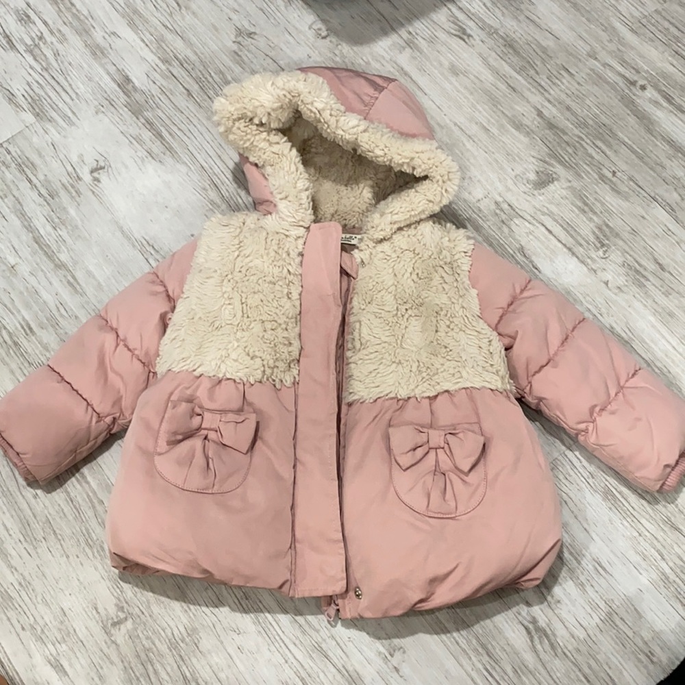 Dave & bella. Pink coat. 18m